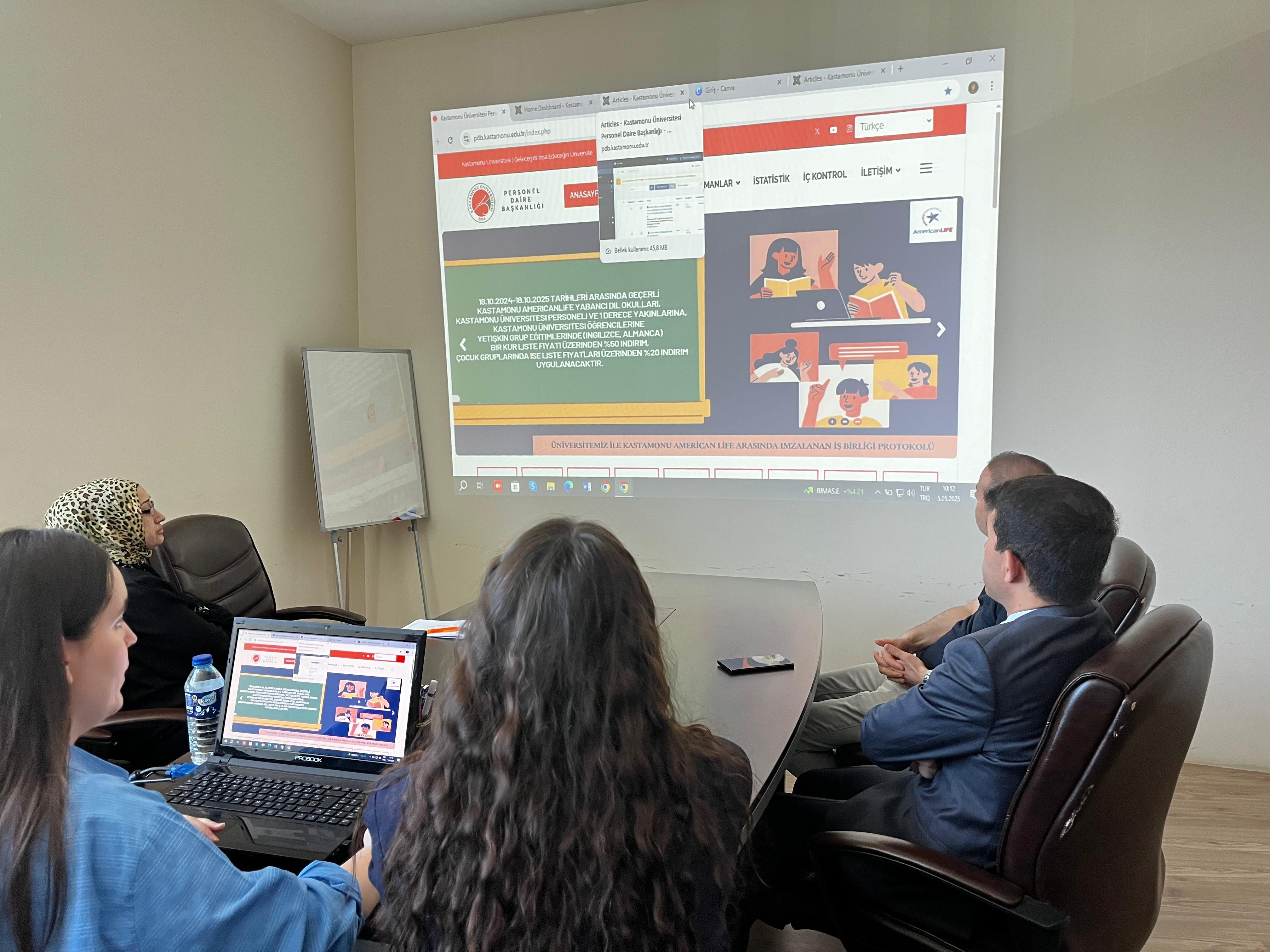 Birim İnternet Sayfası İşlemleri Eğitimi (05.05.2025)