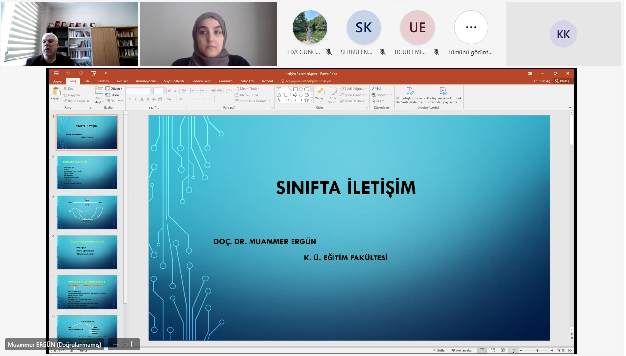 Eğiticilerin Eğitimi Programı Kapsamında “Öğrenci-Öğretim Elemanı Arasındaki Etkili İletişim Becerilerinin Geliştirilmesi” Eğitimi